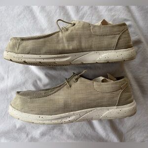 Reef Cushion Coast Women's Shoes Oatmeal Stretch Laces Beige Sz 8 Easy slip on